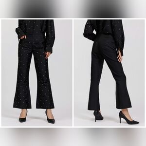 NWOT Batsheva Lawyer Pant in Black with Rhinestone Embellishments